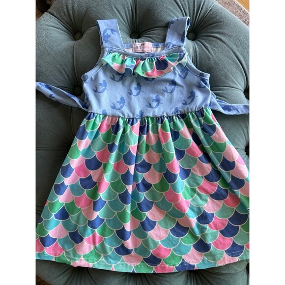 Pete and Lucy Toddler Girls Mermaid Dress 2T - Picture 5 of 8